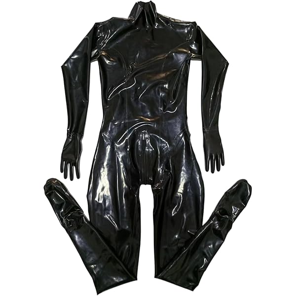 フルボディタイツ Lサイズ ブラック ラテックスラバースーツ 全身タイツ Amazon | ラテックス服オールインクルーシブタイツラテックス服